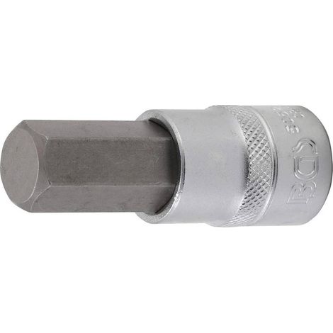 Douille à Embouts 12,5 mm (1/2) - Six Pans Intérieurs 17 mm - Précision et Robustesse, Acier, Pro - D-Work