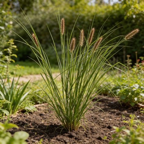 Herbe aux écouvillons alopecuroides Moudry 30cm Pot 3L - Pennisetum alopecuroides Moudry (1/4)