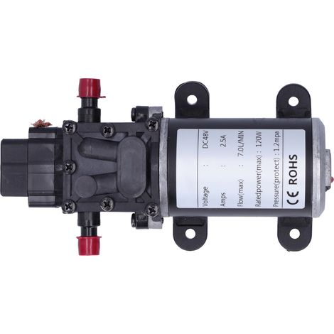 Pompe à membrane intelligente CC 48 V 120 W, débit 7,0 L/min, atomisation automatique, haute pression (1/5)