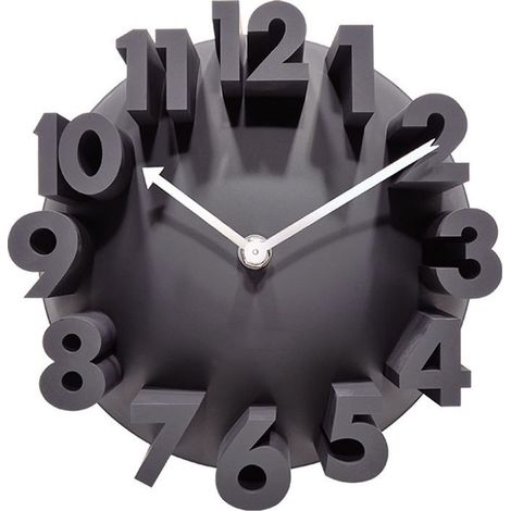 Horloge Murale Bois 10 Pouces Silencieuse, Cadran Rond Noir Style Scandinave, Mécanisme Quartz Précis, Facile à Lire, pour Salon Chambre Cuisine Bureau Décoration Murale (1/5)