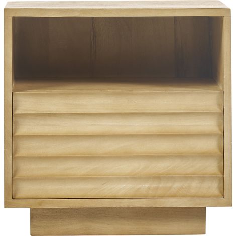 Nachttisch mit massivem Mangoholzschublade L45 MATCHA