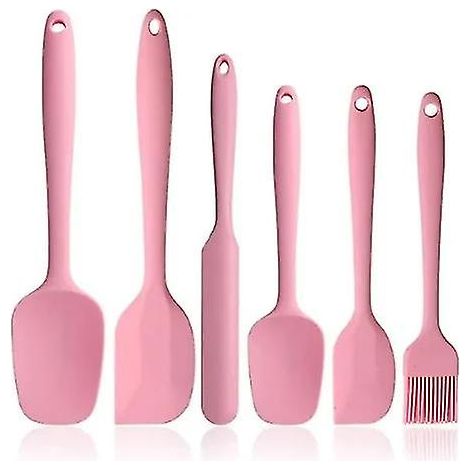 Ensemble de spatules en silicone, conception monobloc résistante aux hautes températures, revêtement en caoutchouc antiadhésif (1/3)