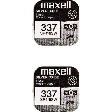 .2 piles Maxell 337 SR416SW.