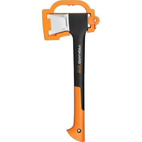 Fiskars Ascia da spacco 1,1 kg, 44 cm, Rivestimento Antiaderente, Acciaio/Plastica con Fibra di Vetro, Nero/Arancione, X11–S, 1015640 (1/4)