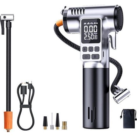 Tragbarer Luftkompressor für Reifen 150 PSI Pumpe mit digitalem Manometer und automatischer Abschaltung für Auto Motorrad Fahrradreifen und mit (1/5)