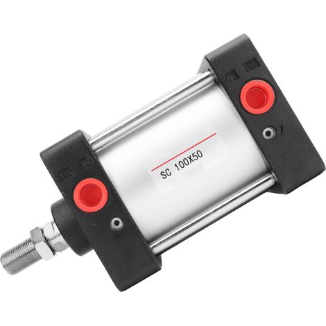 Ensemble complet de petites pièces pour cylindre SC10050, diamètre du cylindre en alliage d'aluminium : 100 mm, cylindre à tirant (envoi en surpoids). (1/5)