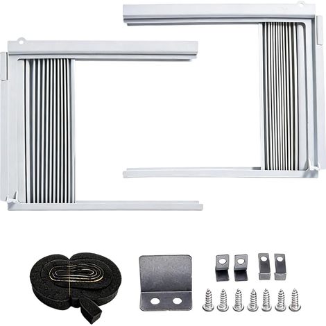 Panneau latéral encadré pour climatiseur de type fenêtre, compatible avec la plupart des modèles de 5000 BTU --- fabriqué en ABS (1/5)