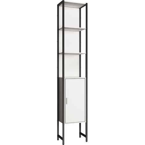 Mobilier de badge : grande agression Edino H. 185 x L. 33 x P. 30 cm Blanc (1/3)