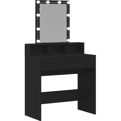 Coiffeuse,Table de maquillage Chêne noir 80 x 41 x 144,5 cm Bois d'ingénierie CFW349893 (1/5)