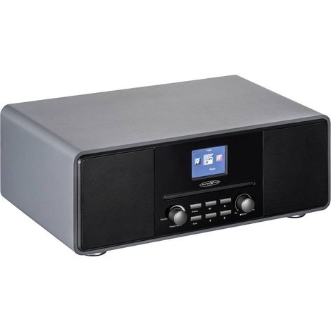 Reflexion HRA19DAB/GR Radio da tavolo DAB+, DAB, FM MP3, CD, DAB+, Bluetooth, AUX, FM incl. telecomando, incl. Speaker (1/3)