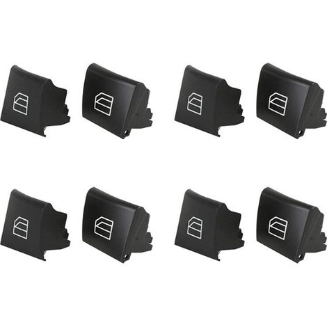 Adatto per la riparazione di 8 coperture per pulsanti degli interruttori degli alzacristalli per auto, applicabile ai pulsanti principali degli interruttori W164 X164 W251 di grado ML, GL, R.