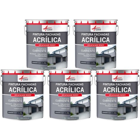 Pintura acrílica para exteriores, impermeable y duradera para fachadas exteriores - ARCAFAÇADE RENOV