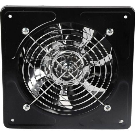 6quot Ventilateur Extracteur D'Air Diamètre Du Trou De Perage 150Mm Extracteur D'Air 40W Ventilateur D'Extraction Mural Pour Cuisine Salle De Bain(Black)