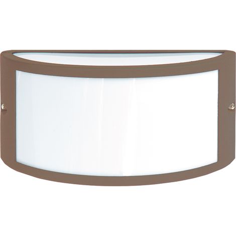 Applique da esterno greeenlight enio ip44 e27 marrone
