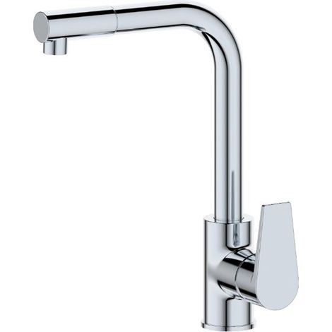 Miscelatore Lavello con doccia estraibile girevole cromato Ø40 mm - Le Mans Tecom