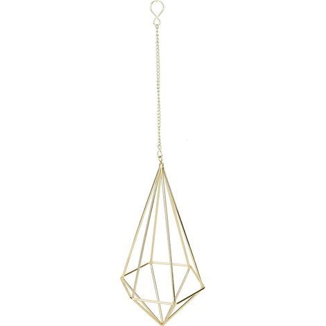 Support Plantes Aériennes En Fer - Design Pyramidal Rustique - Pour Suspension Murale Ou Plafond - Lot De 1 (1/5)