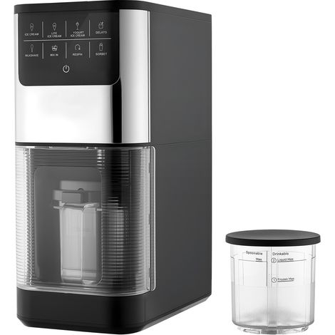 Mophorn Eismaschine, 7-in-1-Gerät für Gelato, Milchshake, Frozen Yogurt & Light-Eiscreme, Hausgemachte Eismaschine mit Ein-Knopf-Bedienung zum Rühren und Nachbearbeiten, Cremige und Glatte Konsistenz (1/5)