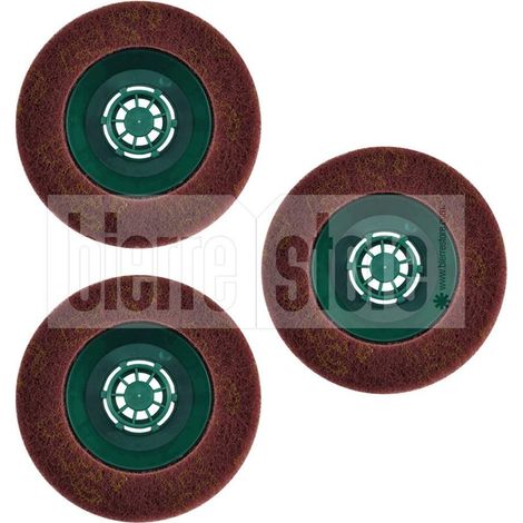 Pad 3x spazzole abrasive ricambio lucidatrice folletto pl510 pl511 pl512 pulilux compatibile (1/3)