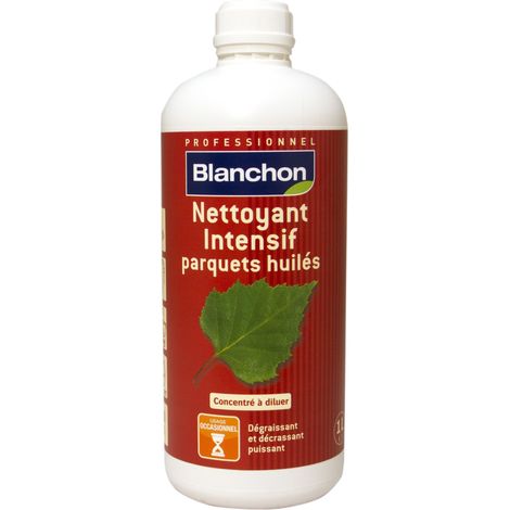 Blanchon – Nettoyant intensif pour parquets huilés 1L – Élimine taches tenaces – Rendement jusqu'à 500 m² – Prépare surfaces pour nouvelle huile