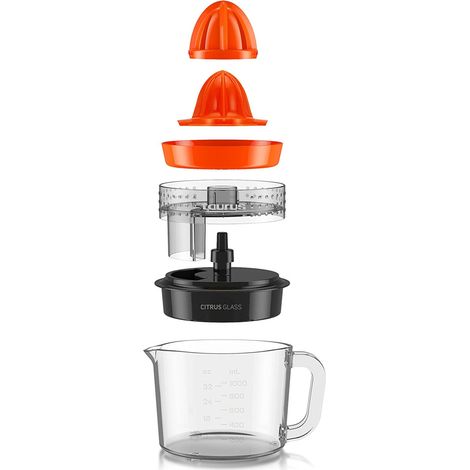 Taurus Spremiagrumi in vetro, rotazione a due vie, 30 W, 1 litro, 0 decibel, plastica, multicolore (1/5)