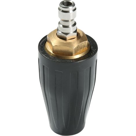 Ugello rotante ad alta pressione n. 1, punte per ugello rotante turbo da 3600 lb/po2, ugelli rotanti a connessione rapida da 1/4" per idropulitrici ad acqua fredda (1/5)