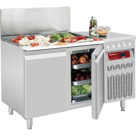 Table réfrigérée 2 portes GN avec salade GN - Diamond (1/4)