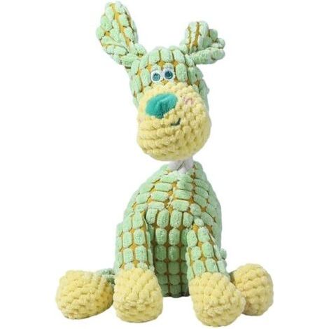 QORVA-Jouets pour chiens, couineurs, durables, doux, amusants et interactifs pour nettoyer les dents (1/5)