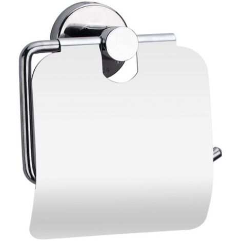 Boîte à papier toilette en acier inoxydable, simple et moderne, porte-rouleau avec protection anti-éclaboussures, sans clous, perforable