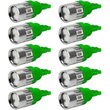 Lot de 10 ampoules LED T10 5630 6 SMD pour automobiles, 350 lm, 12 V (1/5)