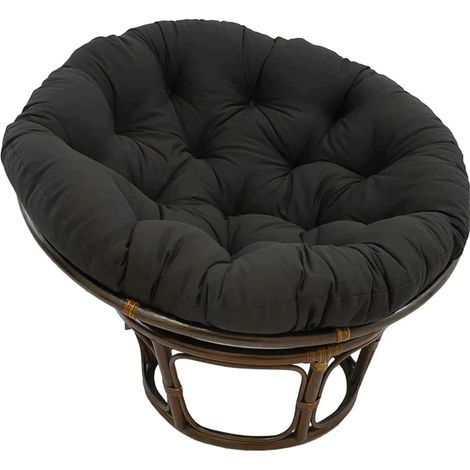 Coussin de Chaise Papasan Épais, Rond 120x120 cm, Remplaçant pour Siège Suspendu, Tampon d'Assise pour Balançoire Intérieur et Extérieur (1/5)