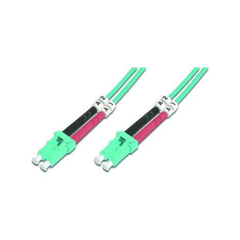 Digitus  Cable de conexión  Fibra óptica  Macho  LC multimodo  Macho  LC multimodo  Azul  1 m (1/4)