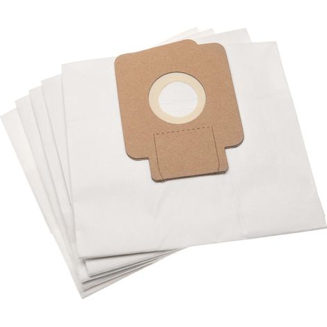 vhbw 5x sacchetto compatibile con Hoover CP71CP31011700, CP71CP44011, CP71CP43011, CP71CP41011 aspirapolvere - 18,3cm x 16,5cm beige