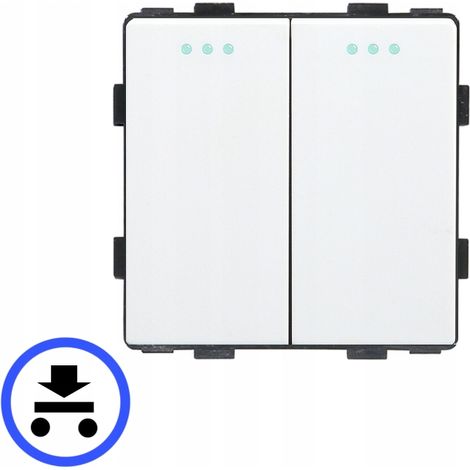 Interruttore luce - pulsante momentaneo 2P inserto meccanico bianco RTX SH (1/5)