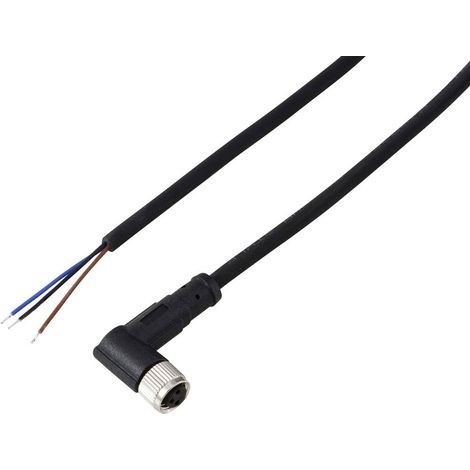 TRU COMPONENTS TC-13751820 Câble de raccordement M8 x 1 femelle, coudé 10 m Nombre de pôles: 3 1 pc(s)