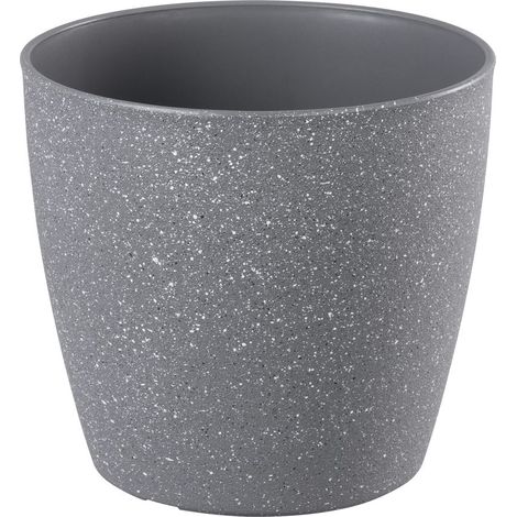 Blumentopf Strend Pro Stone, 23x20,5 cm, grau, Stein-Effekt