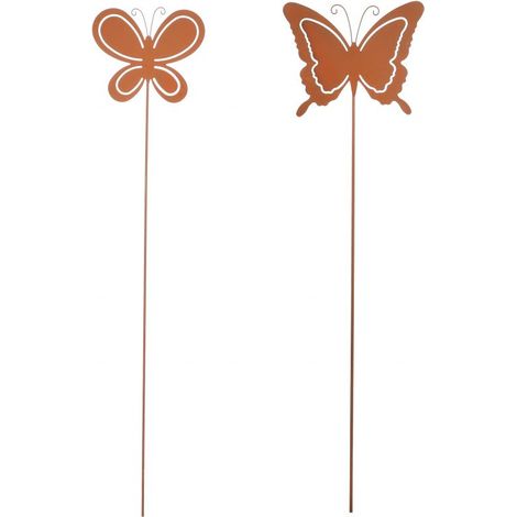Mica Gartenstecker Schmetterling Rost 85 cm Gartenfiguren