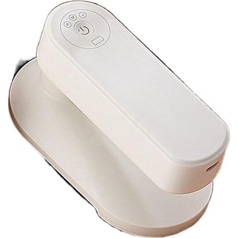 Plancha inalámbrica - Mini plancha de viaje - Ropa sin arrugas - Recargable eléctricamente - 120 W - Blanca (1/5)