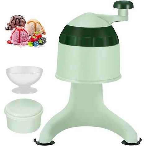 Manuelle, rutschfeste Eismaschine, ideal für die Zubereitung von sommerlichen Granitas und den Genuss von aromatisierten Snacks zu Hause, für Kinder, Erwachsene und Picknicks. (1/5)