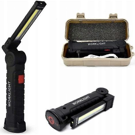 Grande lampe torche d'atelier LED COB magnétique USB (1/5)