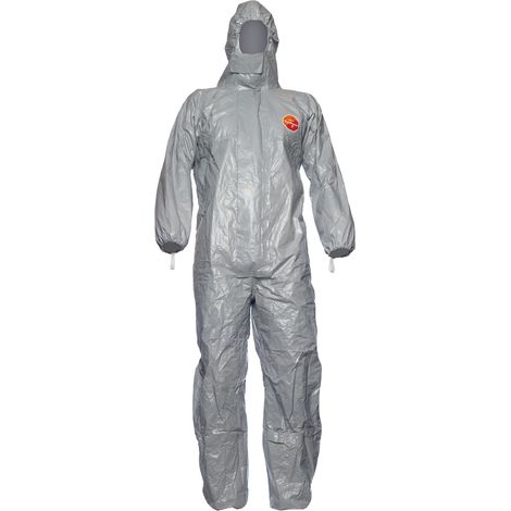 Dupont Schutzoverall Typ 3/4/5/6 Tychem 6000 F, grau, Unisex-Größe: M