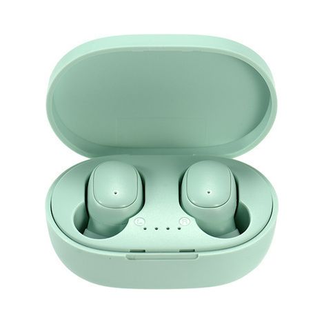 A6S/E6S Kabellose Bluetooth-Kopfhörer, Mini Smart Noise Cancelling, HiFi-Klangqualität, Gehäuse in Macaron-Matt-Optik – A6S-Grün (1/3)