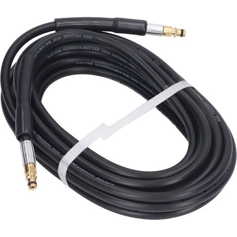 Manguera de alta presión de 15 m - Compatible con Karcher K2/K3/K4/K5 - Conector rápido y duradero - Potente lavado -Crezuo