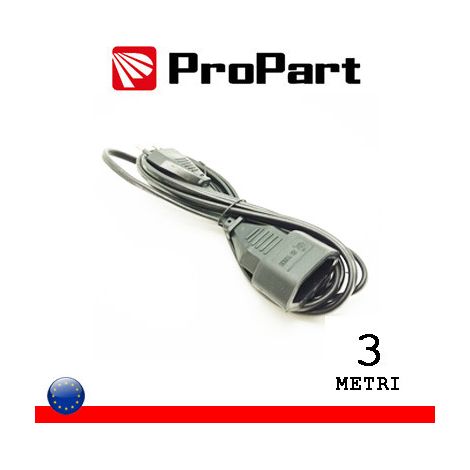 Prolongador Electrico Clavijas Macho-hembra 4mm Negro 3m Pepb08s-3-bk