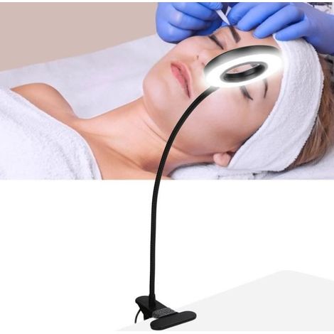 QL Lampe de Bureau de Lecture de Tatouage Maquillage Soin des Yeux Led Lampe à Pince d'Extension de Cils USB (1/4)