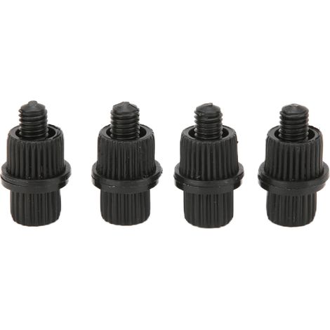 4 vis antivol en nylon noir filetage 6 mm antirouille anticorrosion pour plaque d'immatriculation moto yacht (1/5)
