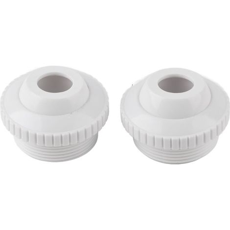 Jeu de 2 buses de massage rotatives filetage mâle 1,5 pouce pour piscine spa, retour de jet orientable (1/5)