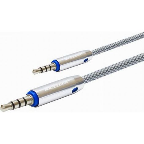 Trade Shop - AUDIO KABEL KLINKE 3.5 MM MÄNNLICH AM/AM 1.5 M AUX VERLÄNGERUNGSKABEL FÜR MAXTECH AUX3-MM KOPFHÖRER1.5M - (1/2)
