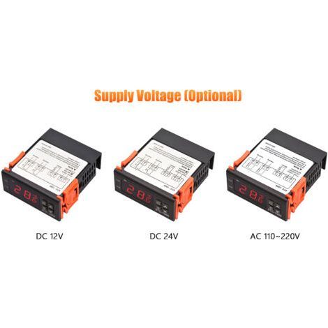 Digital Temperature Controller STC-1000 Smart Controller DC 24V Refrigerator Thermostat Support Heating/Cooling/Temperature Correction/Delay Start (1/5)