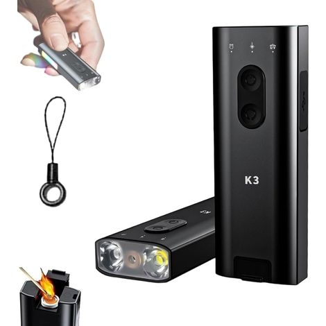 K3 UltraMulti EDC Outil porte-clés, 800 lumens et étanche IP68, mini lampe de poche porte-clés, éclairage d'appoint RVB, lampe de poche de poche, lampe pour chapeau, lanterne de camping pour (1/5)
