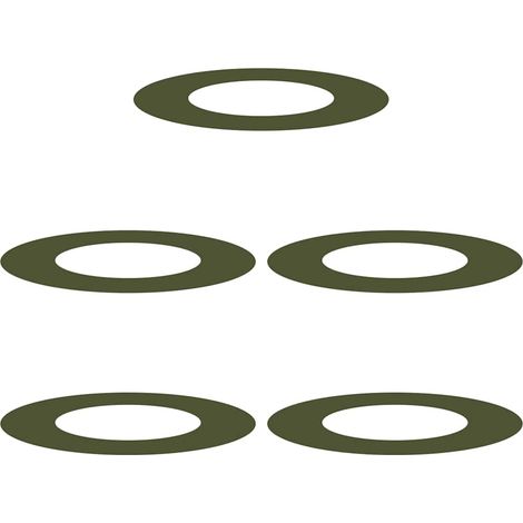 Maison Exclusive - geeignet für flache Baumringe 5 pcs Olivgrün Ø